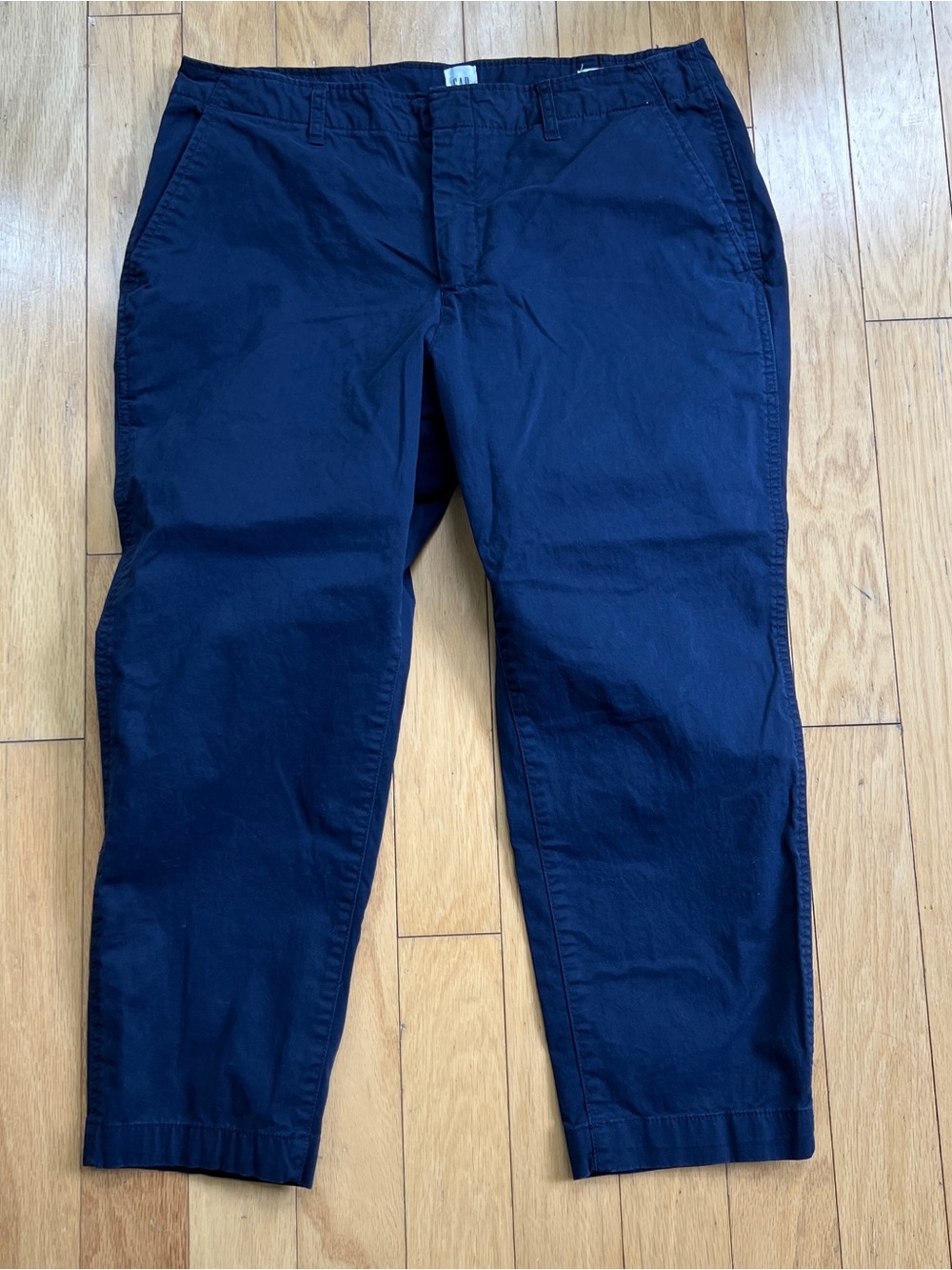 Women's GAP Navy Stretch Downtown Khaki Chino Pants